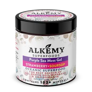 Purple Sea Moss Gel+Strawberry & Soursop