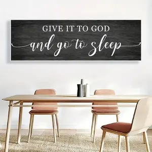 Letter Pattern Unframed Painting, 1 Count Modern Motivational Slogan Wall Art, Wall Decor for Home Living Room Bedroom Office, Ornaments