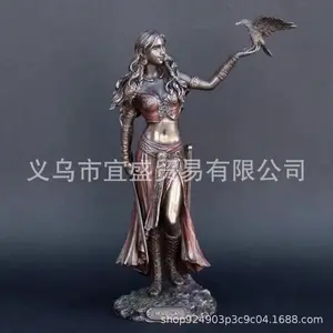 New Goddess Resin Statue Cat Mouse Gate Handle Ghost Head Cup, Home Decor Craft, Decorative Figurines, Elegant Design, Perfect Gift Idea