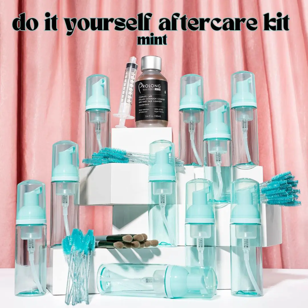 DIY Lash Cleanser Kits (10 or 20 Piece) with Prolong Concentrate (Mint 60ml)