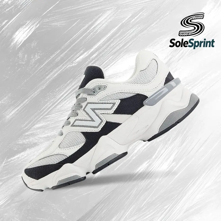 NEW BALANCE 9060 Women's Lifestyle Sneakers in Triple Black, Vintage-Inspired Shoe with Shock-Absorbing Comfort for Streetwear and Casual Wear - GC9060RB