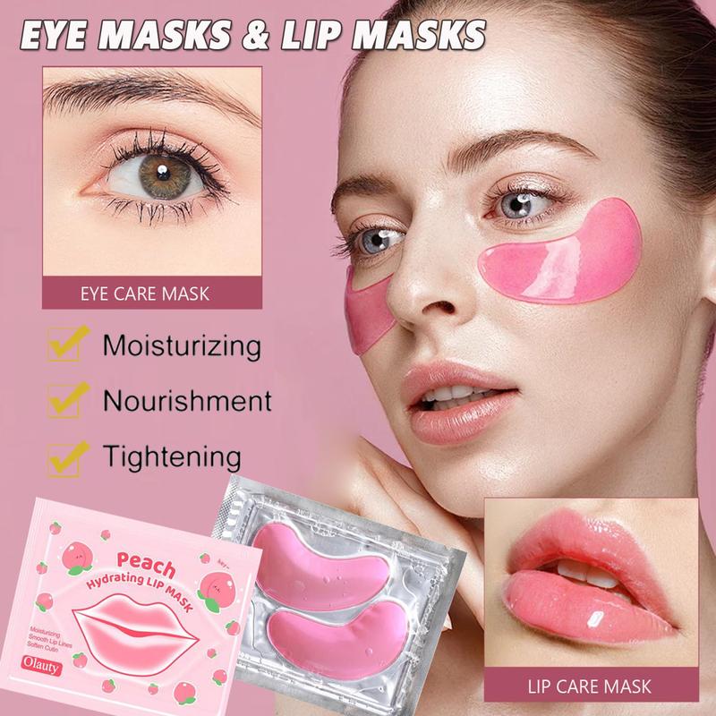 30-Piece Eye Mask and Lip Mask Set - Crystal Collagen Set | Effectively reduces dark circles, eye bags, and fine lines | Deeply hydrates and moisturizes | Skincare | A perfect Christmas gift for women