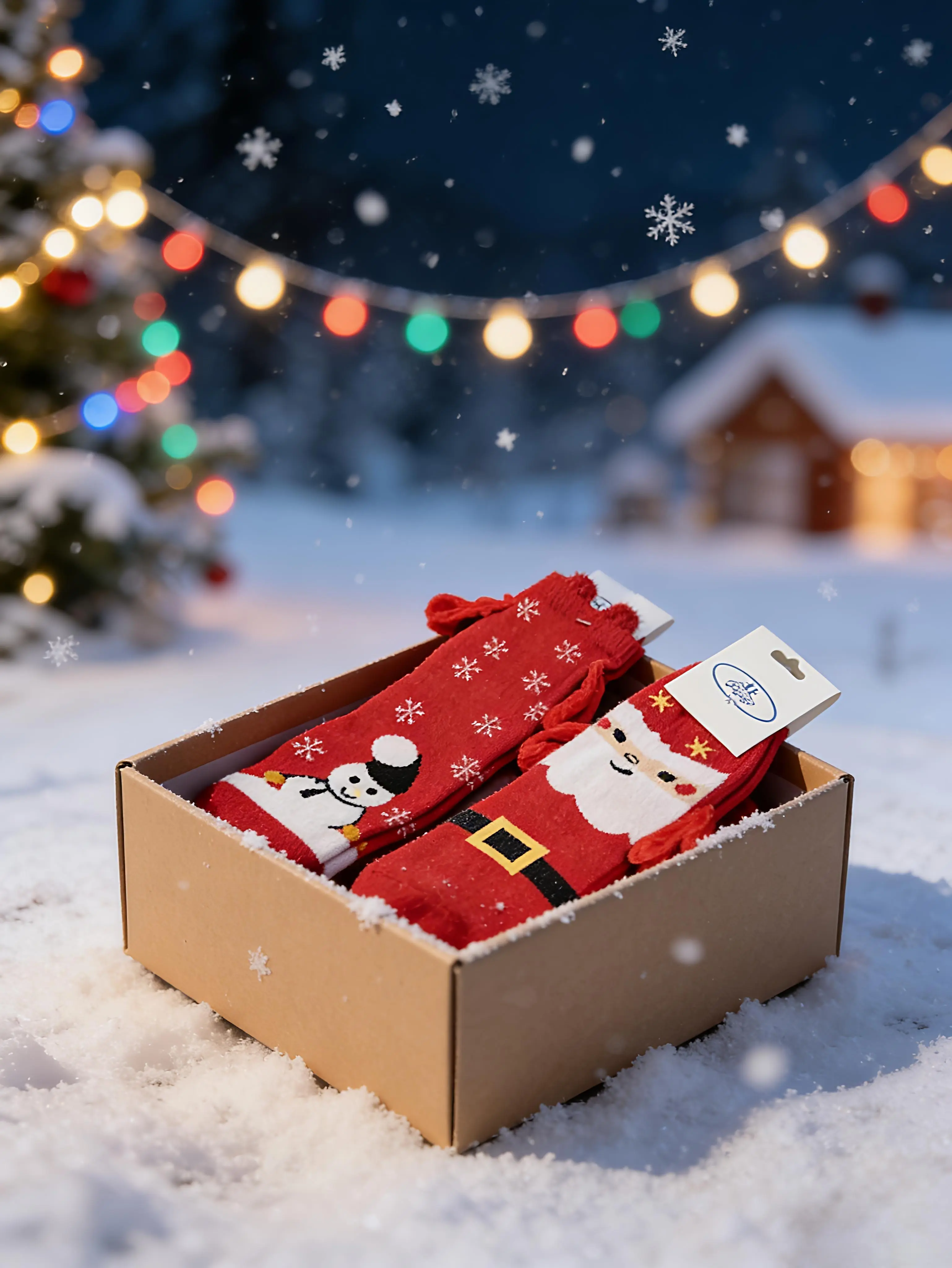  8 PCS Christmas Magnetic Socks, Ideal for Couples & Friends, Perfect Christmas Gift for Men & Women, High Quality
