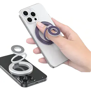 MagSafe Magnetic Phone Stand & Phone Grip, 360° Rotating Foldable Kickstand with Strong Magnet for iPhone 16/15/14/13