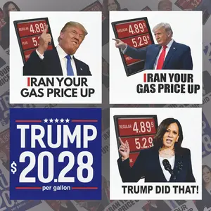 IRAN Your Gas Prices Up Magnet Car, I Did That T.r.u.m.p Magnet Car