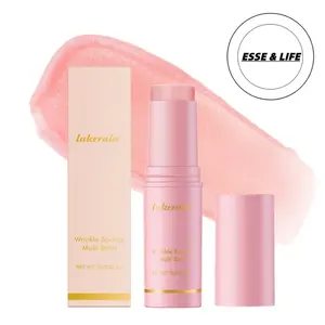 Helping Look of Fine Lines,  Pink Collagen Volume Multi , All In One  Stick for Youthful-Looking, Anti-Aging  For Under-Eyes, Neck, Forehead, Smile Lines, Lip Daily