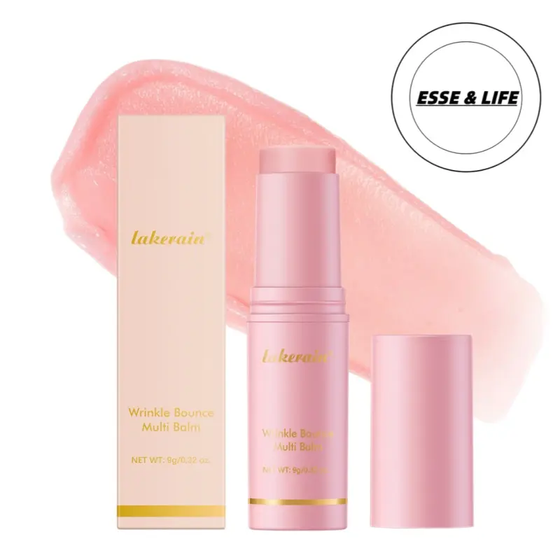 Helping Look of Fine Lines,  Pink Collagen Volume Multi , All In One  Stick for Youthful-Looking, Anti-Aging  For Under-Eyes, Neck, Forehead, Smile Lines, Lip Daily