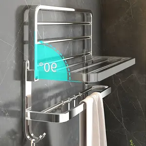 All-In-One Bathroom Shelf: Hold Towels, Toiletries & More