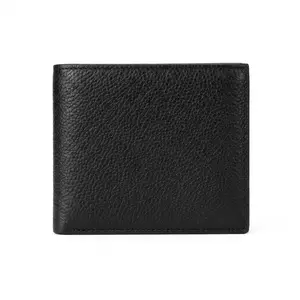 Mens Genuine Leather Wallet RFID Blocking Slim Bifold Wallet Front Pocket Minimalist Wallet Gift for Men