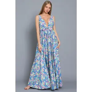 Kennedy Tie Front Maxi Dress