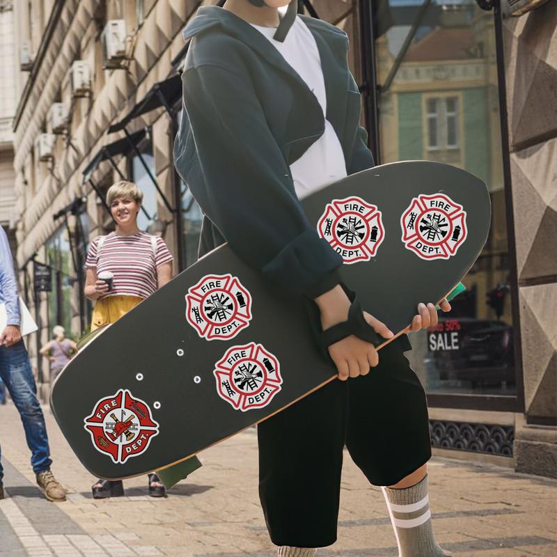 Stickers Pack 20 Pcs Fire Aesthetic Dept Car Luggage Vinyl Bumper Skateboard Guitar Bike Bottle Colorful Laptop Waterproof Water