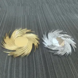 Gold and Silver Eco-Friendly Swirl Charger Plate 13" - 50 PACK