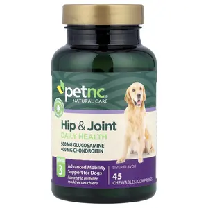 petnc NATURAL CARE Hip & Joint, Level 3, Liver, 45 Chewables