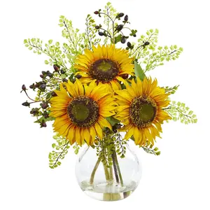 Sunflower Artificial Arrangement in Vase Sunflower Artificial Arrangement in Vase