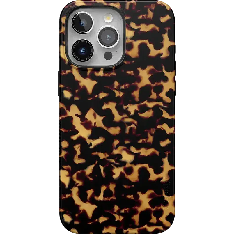 Casely iPhone 15 Pro Case | Shell Shocked | Tortoise Print | Bold Protective Design | Compatible with MagSafe
