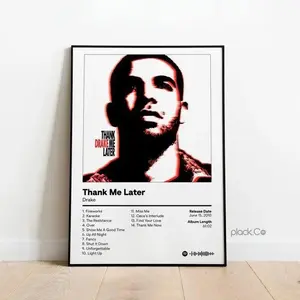 Drake - Thank Me Later - Custom Album Cover - Drake Print - Custom Album Poster - Hip Hop Wall Art - Album Cover Poster - Gift Ideas49