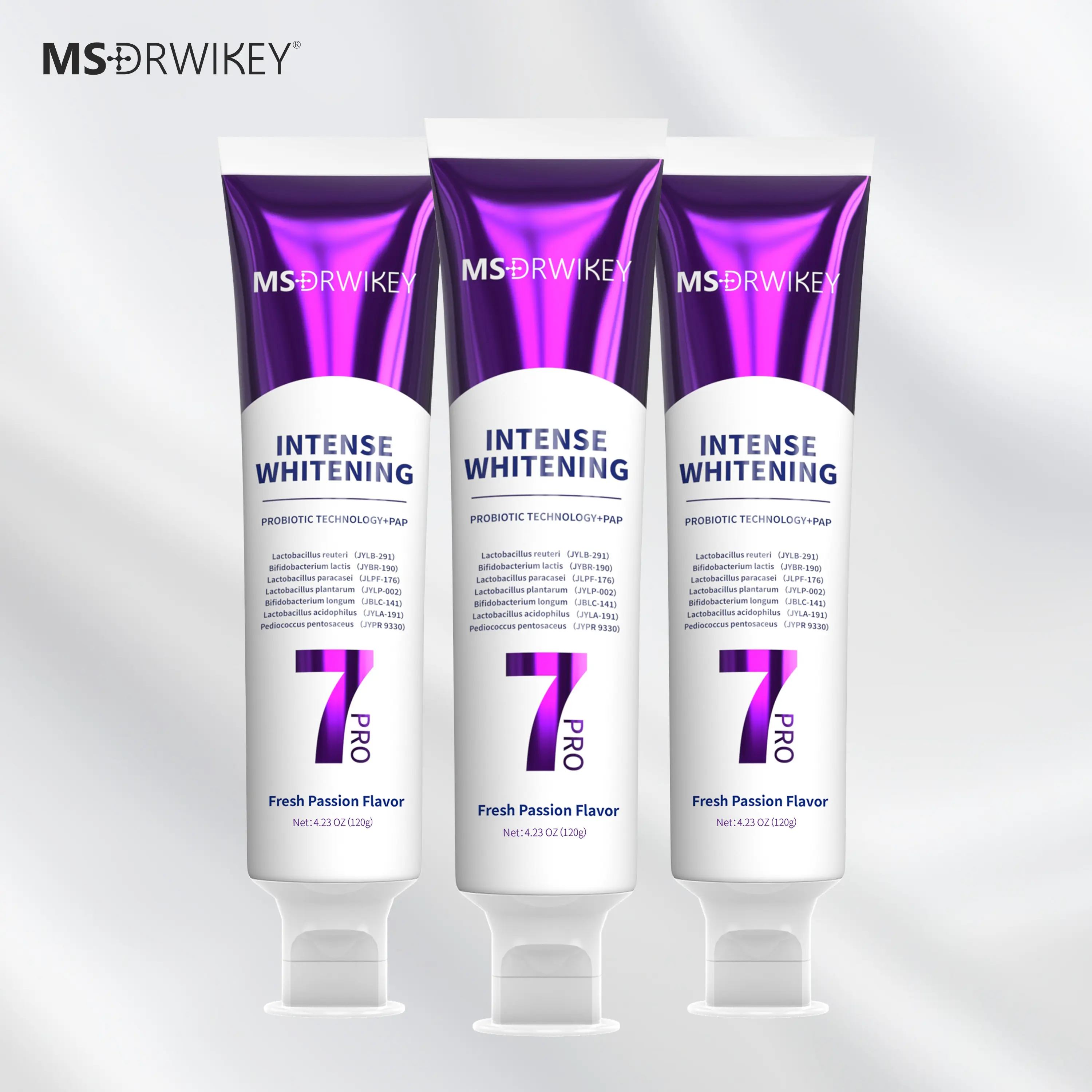 MS-DRWIKEY 3-Piece Toothpaste Set – Effective Teeth Whitening, Fresh Breath