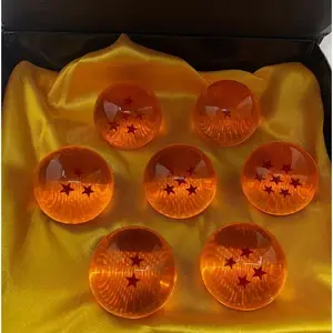 7 pcs New DragonBall Z 3.5cm Stars Crystal Ball Replica Collection In Box Set