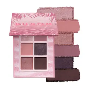 BUXOM Dolly’s Glam Getaway Eyeshadow Palette - Matte & Shimmer Shades in Pink Packaging