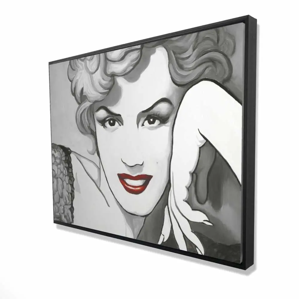 212 MAIN Framed Vintage Marilyn Monroe Romantic Figure Wall Art Print - 36x48in Antique-Style Elegant Hangable Indoor Decor, Durable Classic/Vintage Prints, Ideal Gift for Home Decor Enthusiasts
