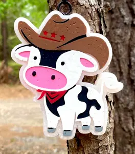 Baby Cow Wearing Cowboy Hat Mold