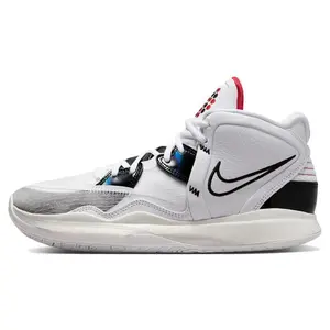 Nike Kyrie Infinity Man Machine Basketball Shoes for Men and Women – White Cement Colorway, Comfortable, Performance-Focused, Mid-Top Design Verifiable, with credentials and supporting global authentication