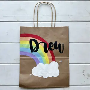 Custom hand painted gift bag