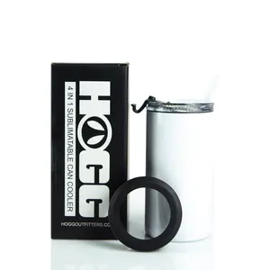 Hogg Sublimatable 4 in 1 Can Cooler - Insulated Bottle for Beverages Hogg Sublimatable 4 in 1 Can Cooler - Insulated Bottle for Beverages