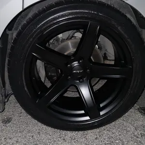 Matte Black SRT Wheel Hub Center Caps – 63mm (Set of 4) silverado  1500