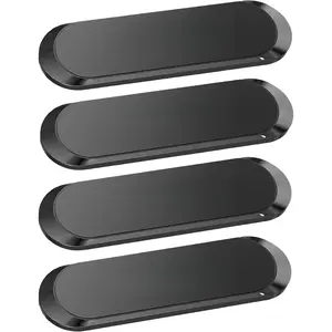 Flat  Phone Mounts 4 Pack. Black Cell Phone Holder for  Dashboard, Wall, . Universal Stick  iPad Wall  Mount Kit for Tablets, Smartphones.  Phone Mount for