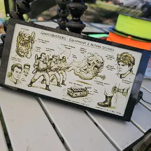 Ghostbusters Concept Sketch 3D print Decorative hanging Art for fans