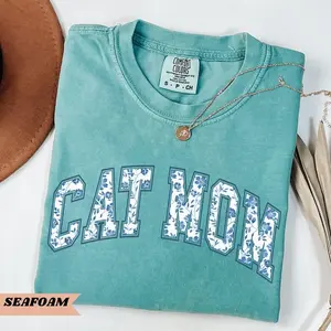 Comfort Colors Cat Mom Shirt - Cotton Light Sweatshirt for Cat Lovers, Mothers Day Gift, Medium Fit, Ribbed Design