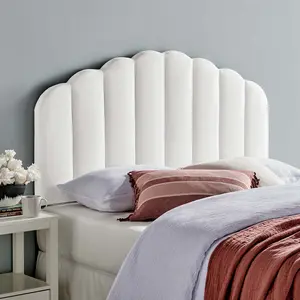 Modway Veronique Full/Queen Performance Velvet Headboard in White