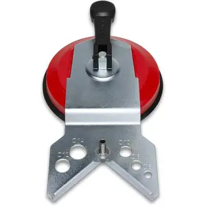 Adjustable Glass Hole Positioning Kit, Alloy Tile Hole Saw with Suction Cup Bracket, for Glass, Ceramics, Granite, Porcelain - DIY Home Renovation Tool, Easy Installation - Professional Use