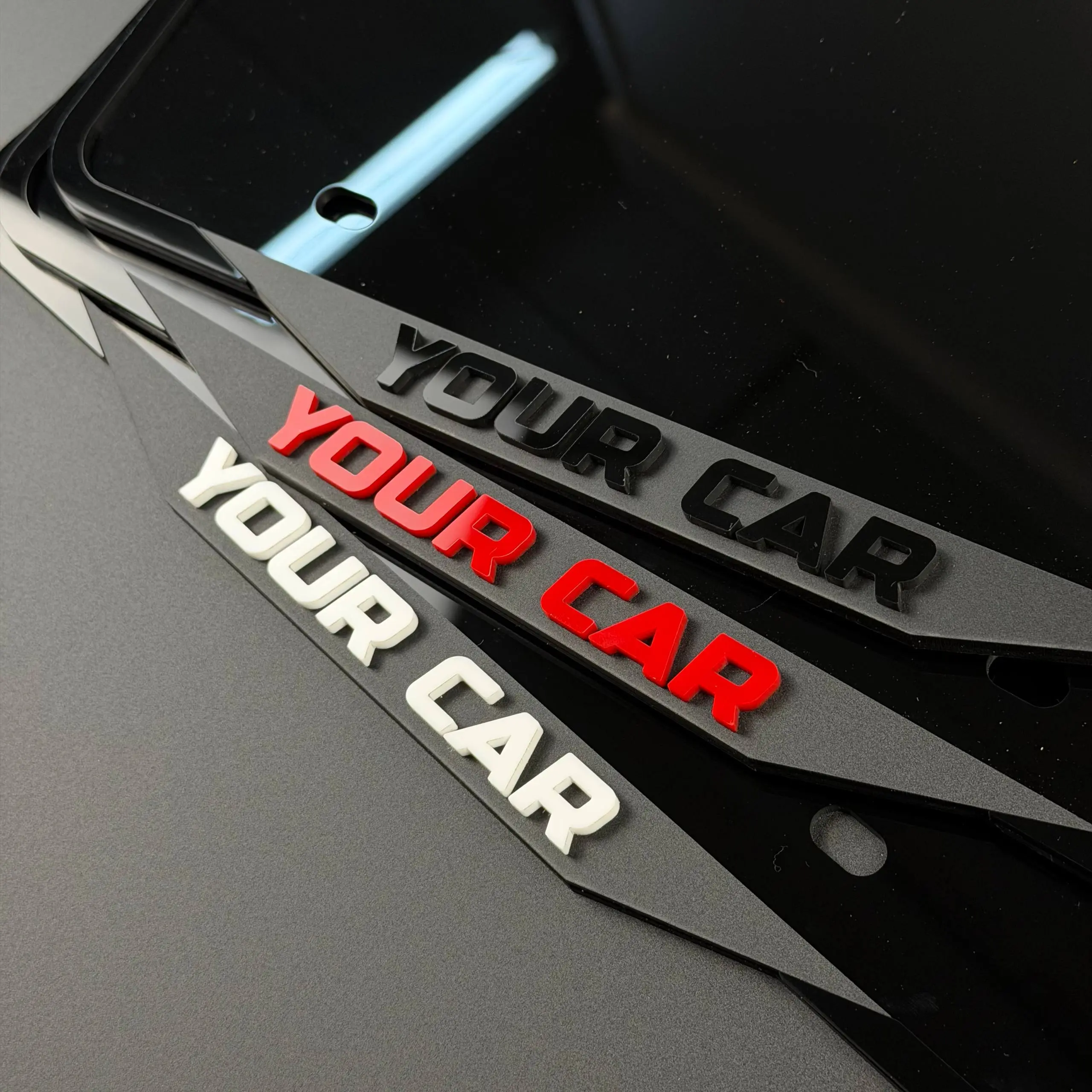 Custom Car Logo License Plate Frame