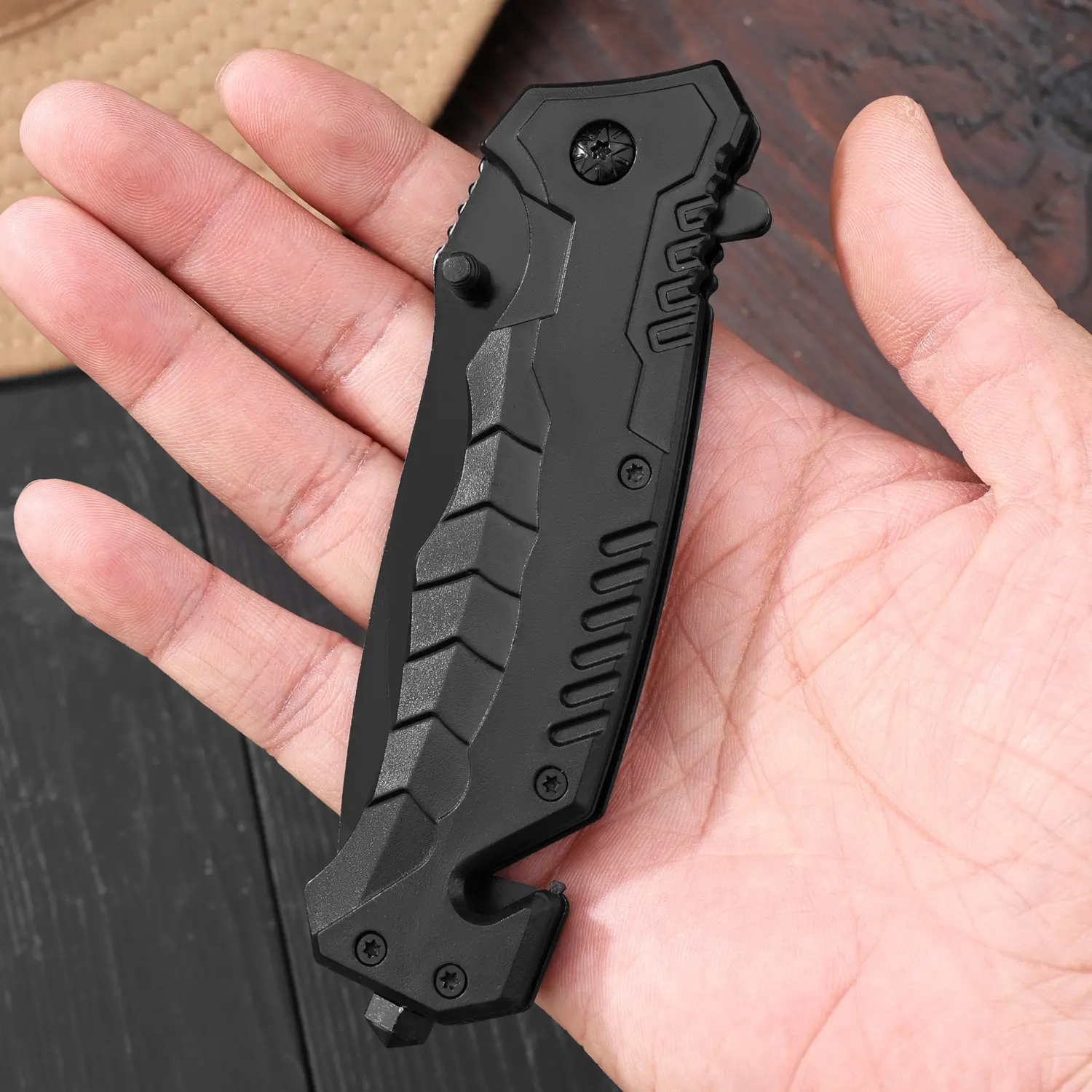 Small knife, multi-function folding knife, outdoor survival knife, high-hardness fruit knife, portable camping knife