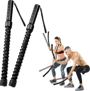 New Upgraded Weighted Ropeless Battle Rope | Portable Home Gym for HIIT & Strength Training Men Women