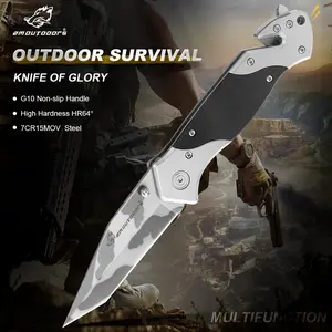 High-end folding knife, fruit knife, 7Cr17MoV stainless steel blade, EDC multi-tool, window-breaking tool, rope cutter, men’s gift