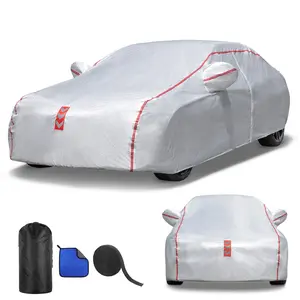 Car Cover, 2026 Upgraded Version, All-Around Fastening with 4 Upgrades, Suitable for Sedan/SUV/Coupe Car Cover Waterproof All Weather