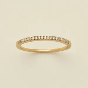 April Birthstone Stacking Ring