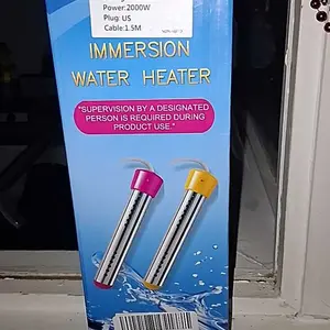 2000W Portable Electric Water Heater with 304 Stainless Steel LCD Thermometer & Bucket Heater for Efficient Safety in Submersible Bathrooms Durable Multifunction for Bathtub & Swimming Pool