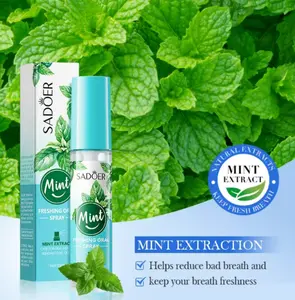 Breath Spray Alcohol-Free OralFreshener Long-Lasting Fresh Breath Mint LemonPeach Flavor Portable Pocket Size for TravelParties Daily Use Romantic Gift for Couples PartyEssential Compact Design Refreshing