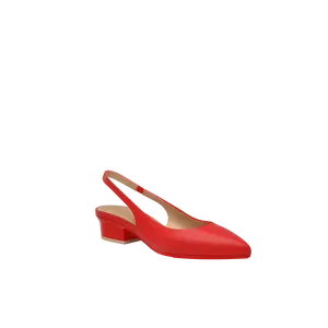 The Slingback - Cherry Red Leather