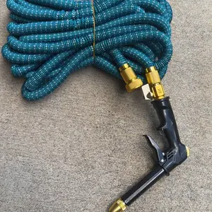 Expandable Garden Hose Set, Garden Hose with 3/4 Inch Heavy Duty Solid Brass Connector, Lightweight & Leak Proof Water Hose for Watering & Car Washing