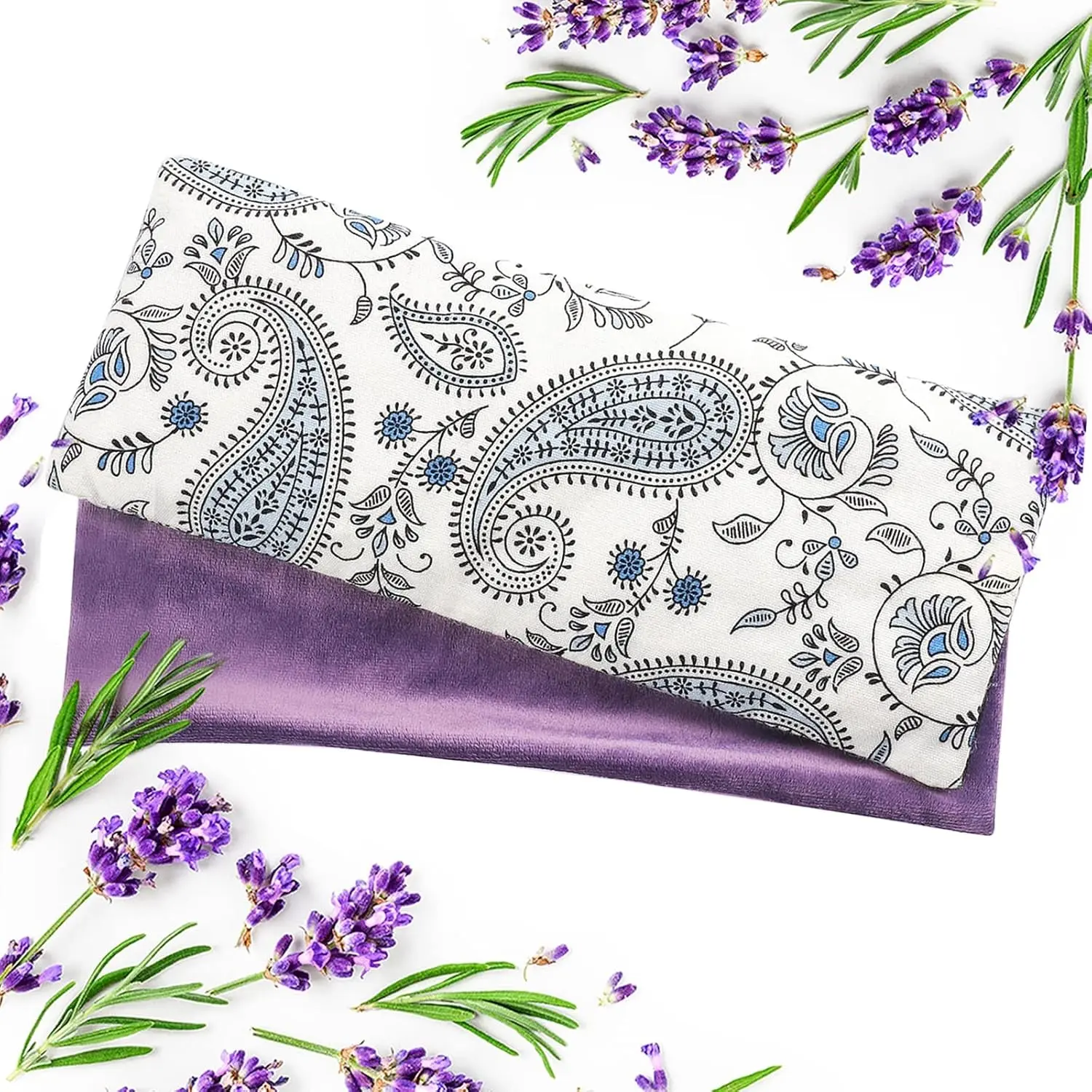 Weighted Lavender Eye Pillow | Warm or Cool Relaxation Eye Mask for Yoga & Sleep — InstaGlam Galore