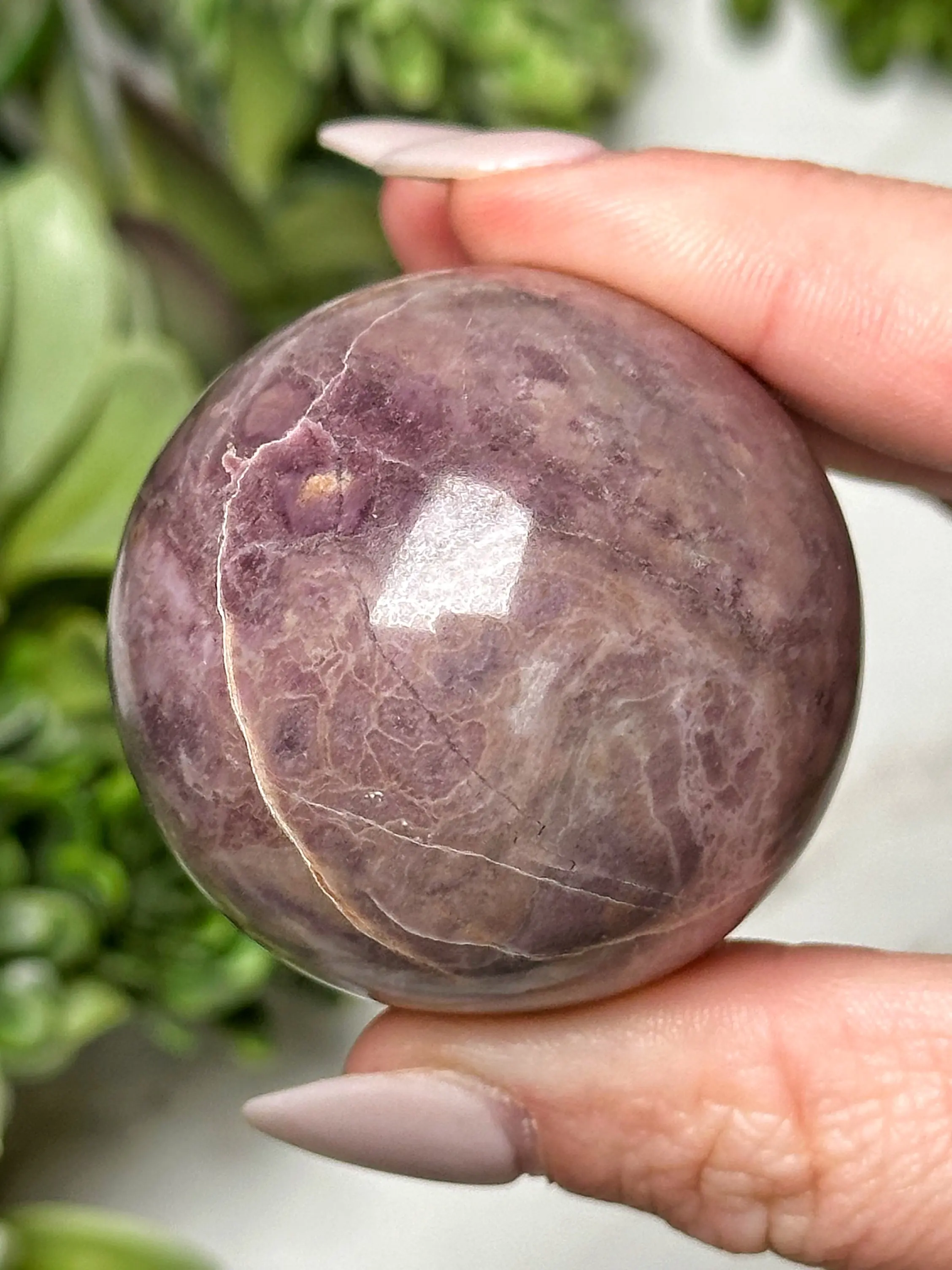 Lavender Jade Sphere - #3