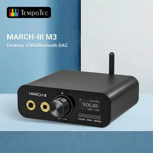 The TempoTec March M3 is designed as a high-fidelity, high-quality desktop multi-function integrated audio device. Its analog audio section utilizes a high-spec dual DAC chip CS43198 with 4*OP-AMP chip SGM8262 ensuring premium audio output quality