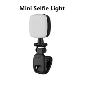 Rechargeable Selfie Light, Clip Fill Light forPhone Laptop Tablet Portable Light ,"Portable Front & Back Clip-On Phone Selfie Light,  Rechargeable & 9-Mode LED Selfie Fill Light for Smartphone,Tablet & Laptop  makeup, selfie,video conference tiktokshopspr