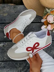 Women's Sweet Bow Sneakers, New Spring 2026 Casual Shoes, Original Arisan Style, Unique Student Footwear, Trendy Trainers