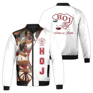 Customized Heroines of Jericho State Map Line Custom Bomber Jacket S-5XL